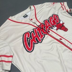 Chicago Bulls Ultra Game NBA Jersey Large Button Up Shirt